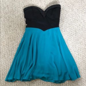 Strapless dress!